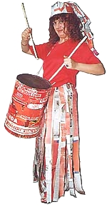 Maria Cristina con il costume del Tamburino rosso - Foto di Ivano Vitali