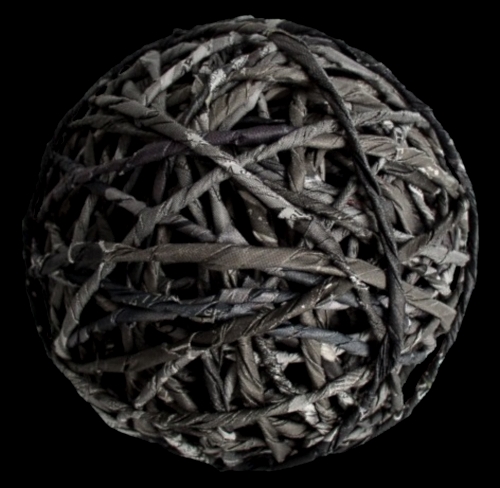 Ivano Vitali - Grey paper ball  2010-