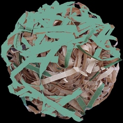 palla di carta riciclata